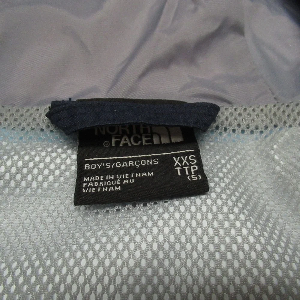 North Face Jacket Boy XXS 5 Blue Chimborazo Triclimate Hood Insulated Waterproof - Picture 5 of 14